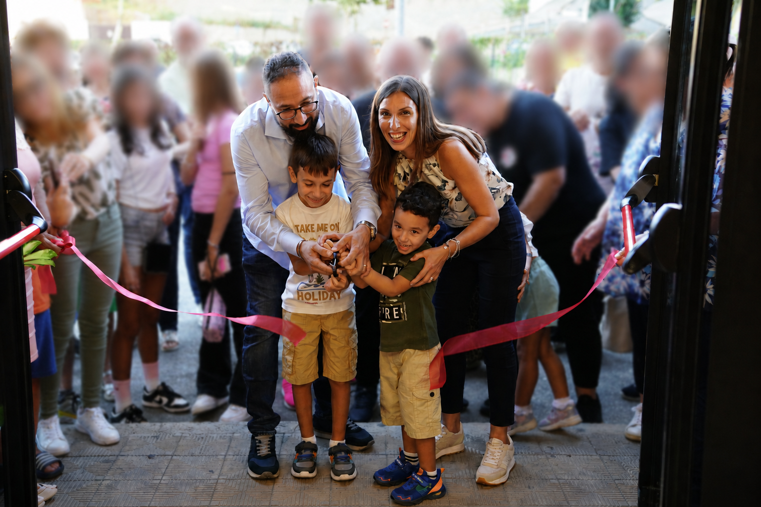 Rocco e Carmen La Saporita inaugurazione locale